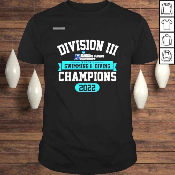 2022 NCAA Division III womens Swimming & Diving Champions shirt