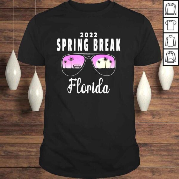 2022 Spring Break Florida – Beach Sunset Sunglasses Tee Shirt