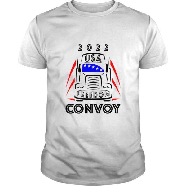 2022 USA Freedom Convoy 2022 USA Flag TShirt