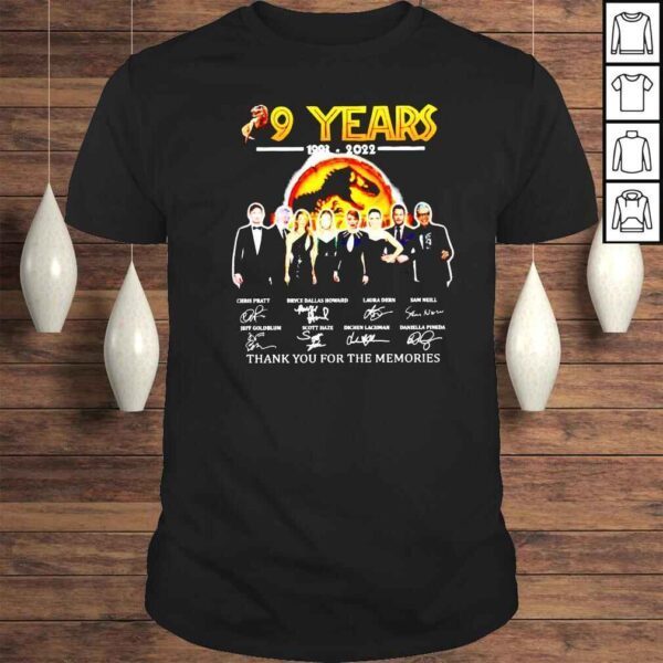 29 years Jurassic 1993 2022 thank you for the memories shirt