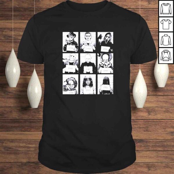 9 Faces Horror Halloween Tshirt