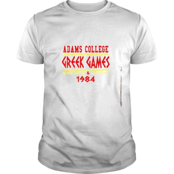 Adams College Greek Games homecoming & carnival 1984 shirt