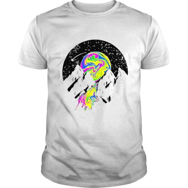 Another Planet and mountain colorful shirt