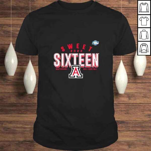 Arizona Wildcats 2022 NCAA Mens Basketball Tournament March Madness Sweet Sixteen Jumpball TShirt