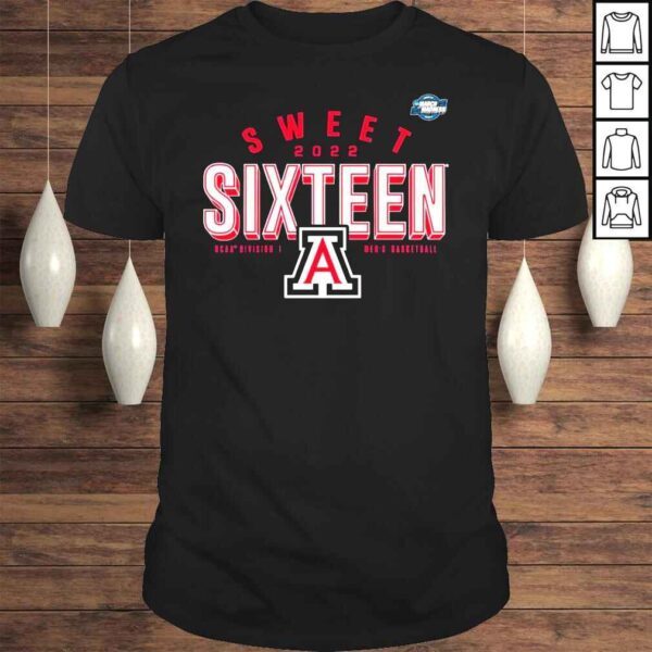 Arizona Wildcats sweet 2022 sixteen ncaa division i mens basketball shirt