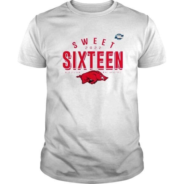 Arkansas Razorbacks sweet 2022 sixteen NCAA division I mens basketball shirt