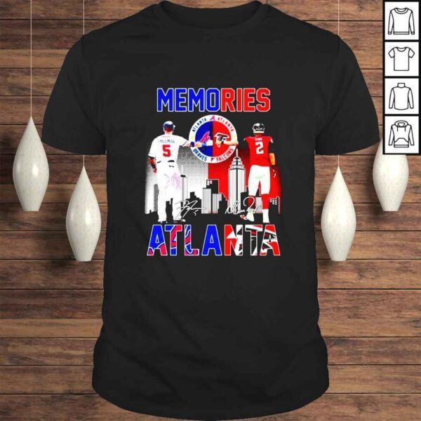 Atlanta Braves and Atlanta Falcons Freeman with Ryan signatures memories Atlanta city 2022 shirt