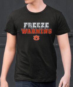 Auburn Tigers with this stylish Auburn Football Freeze Warning Shirt