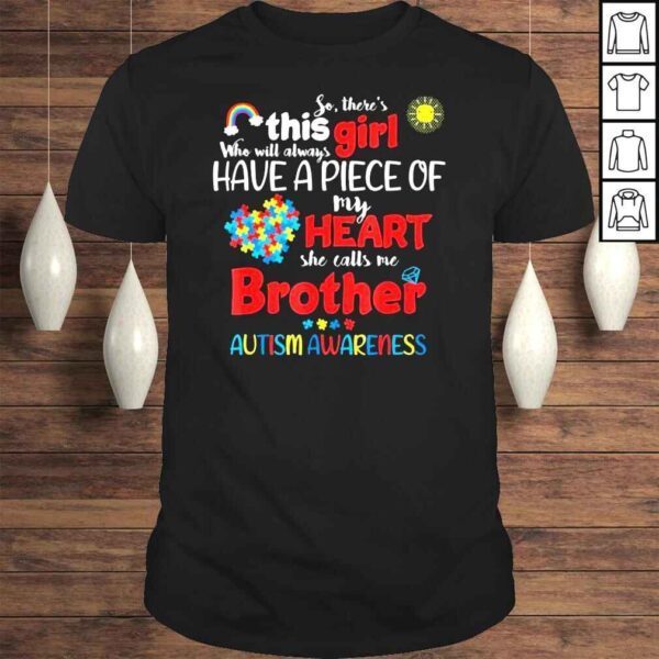 Autism Awareness Day Autistic Girl Autism Brother TShirt