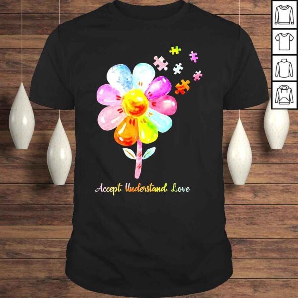 Autism Sunflower Accept Understand Love Shirt