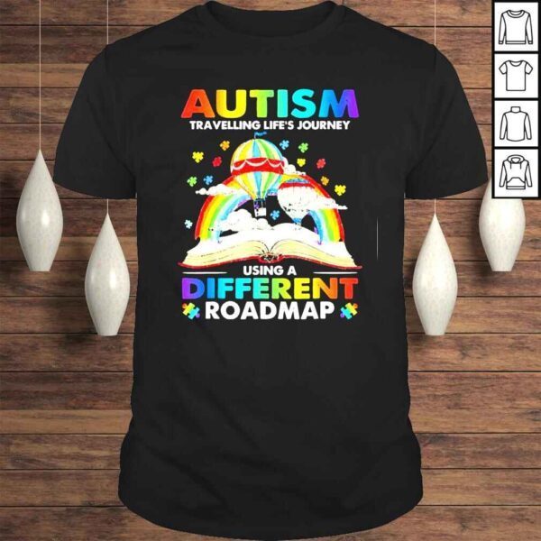 Autism Travelling Life’s Journey Using A Different Roadmap Tee Shirt