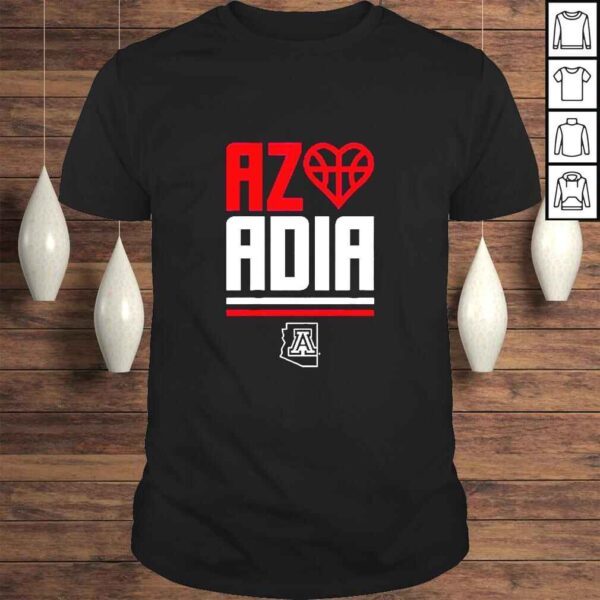 Az Loves Adia Arizona Basketball TShirt