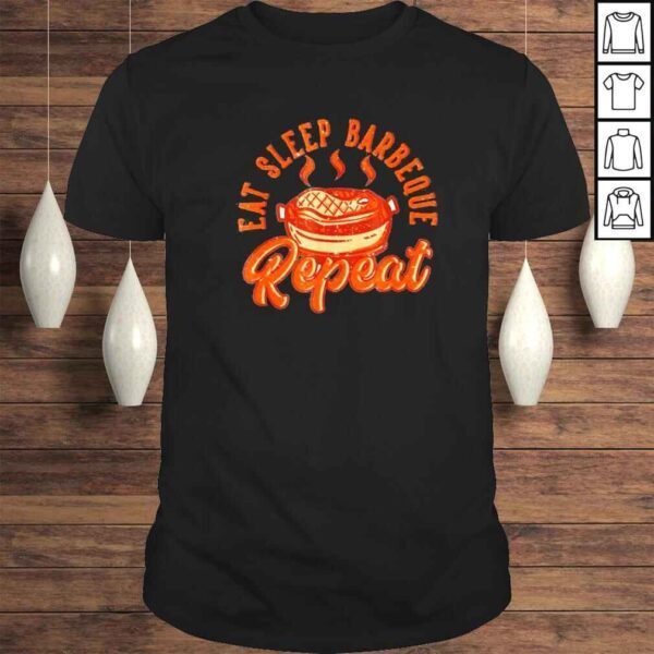 BBQ Grilling Eat Sleep Repeat Vintage Grillmeister Shirt