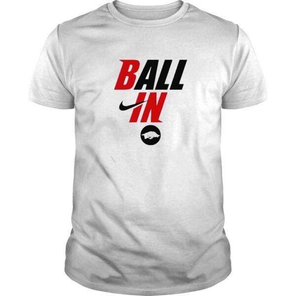 Ball in Arkansas Razorback shirt