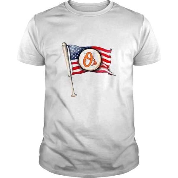 Baltimore Orioles Baseball American Flag TShirt