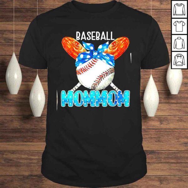 Bandana Game Day Baseball Mommom Team Sports Tee Shirt