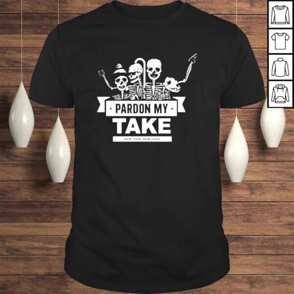 Barstool Sport Pardon My Take Skeletons Shirt