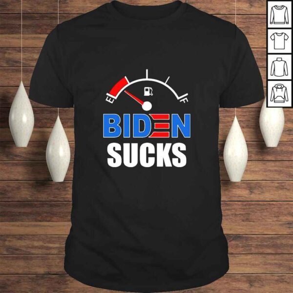 Biden Sucks Gas Tank On Empty E Funny TShirt