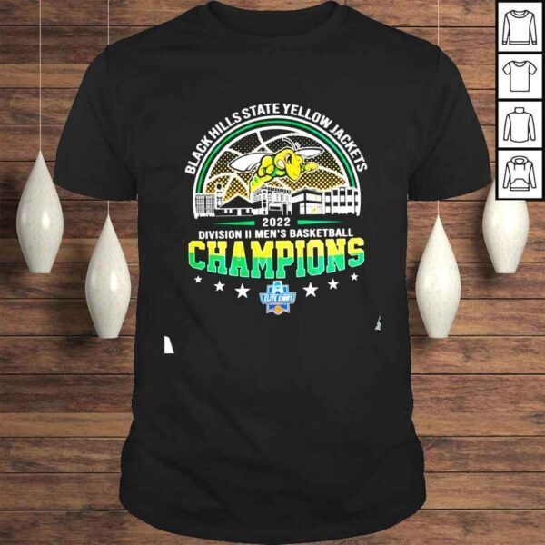 Black Hills State Yellow Jackets 2022 Ncaa 2022 Dii Mens Basketball Champions Shirt