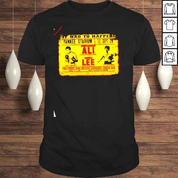 Bruce Lee vs Muhammad Ali Poster shirt