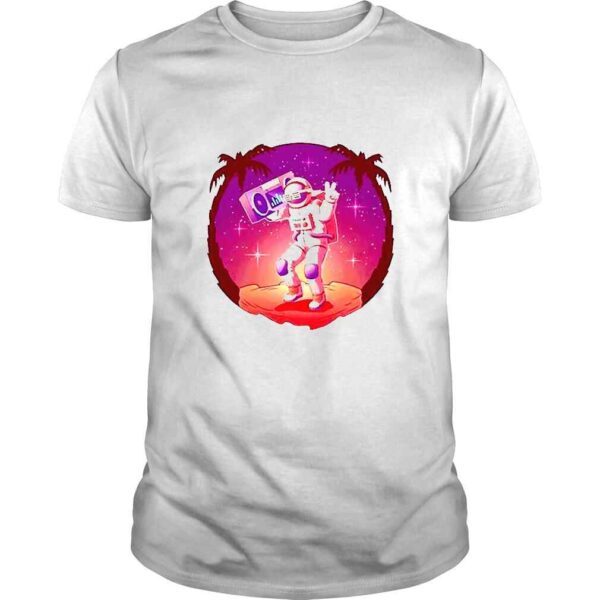 Cool Astronaut Listen To Beats In Space Spaceship Music TShirt