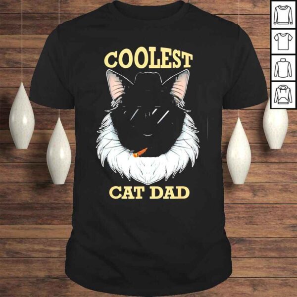 Coolest Cat Dad I Maine Coon Cat Dad I Maine Coon Cat Tee Shirt