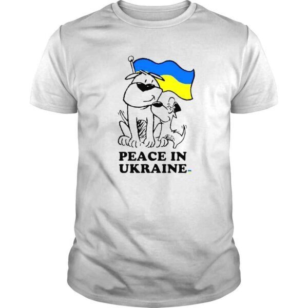 Dog Peace For Ukraine Tshirt