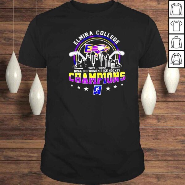 Elmira College 2022 DIII Womens Ice Hockey Champions shirt