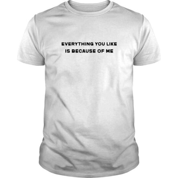 Everything You Like Is Because Of Me TShirt