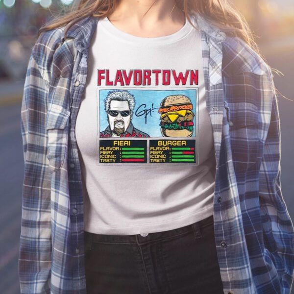 Flavortown Jam Fieri Burger T-Shirt