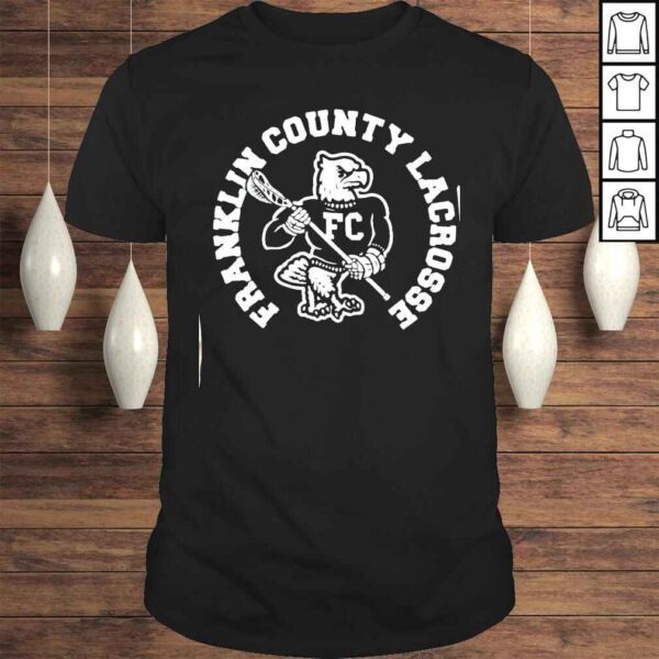 Franklin County Lacrosse Club Retro Mascot Tee Shirt