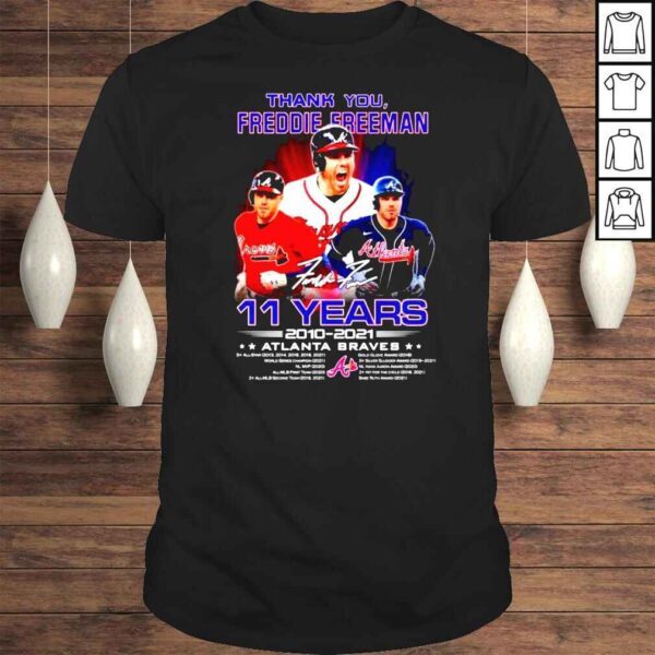 Freddie Freeman 11 years thank you Tshirt