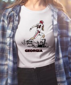 Georgia Bulldogs with this stylish Ladd McConkey Superstar Pose Shirt