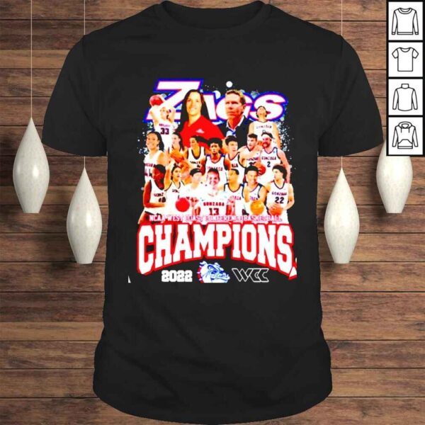 Gonzaga Bulldogs NCAA West Coast Conference Basketball Champions 2022 shirt