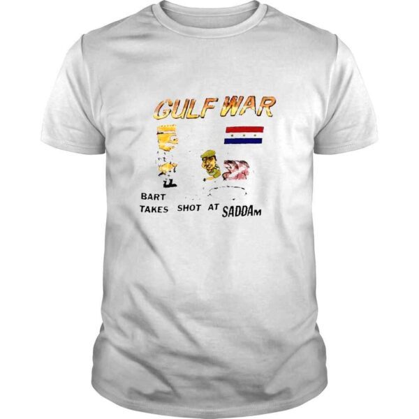 Gulf War Bart Takes Shot At Saddam shirt