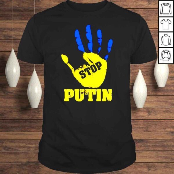 Hand Stop Putin Ukraine Tshirt