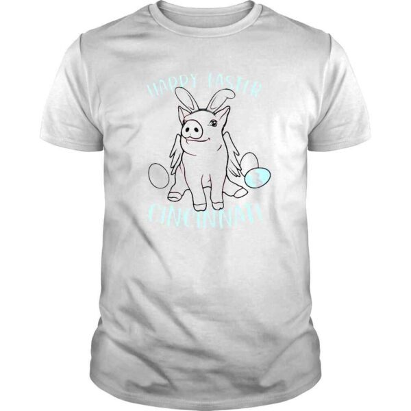 Happy Easter Cincinnati Pig Tshirt