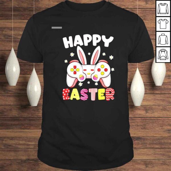 Happy Easter Day Video Game Controller Bunny Gamer Boys Shirt