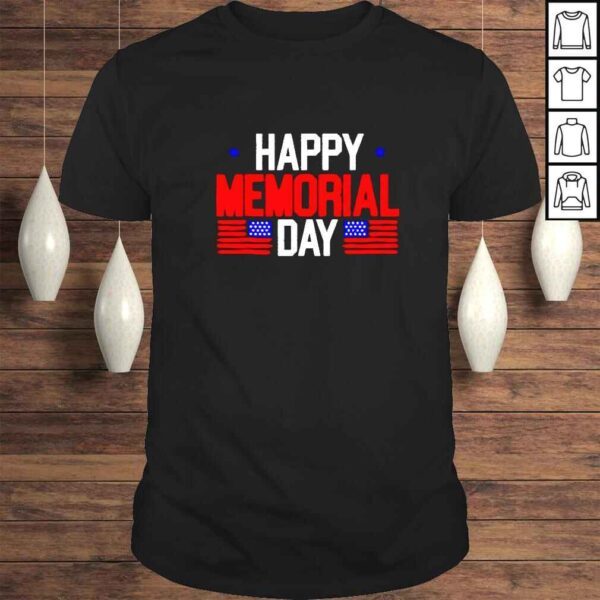 Happy memorial day American flag shirt