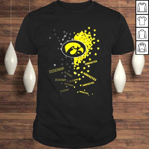 Hearts Iowa Hawkeyes Basketball Shirt