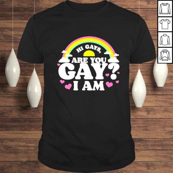 Hi Gays Are You Gay I Am shirt