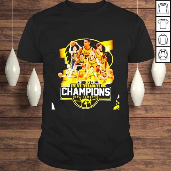IOWA Hawkeyes 2022 Big 10 tournament champions shirt