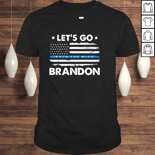 Impeach Biden Lets Go Brandon Back The Blue Shirt