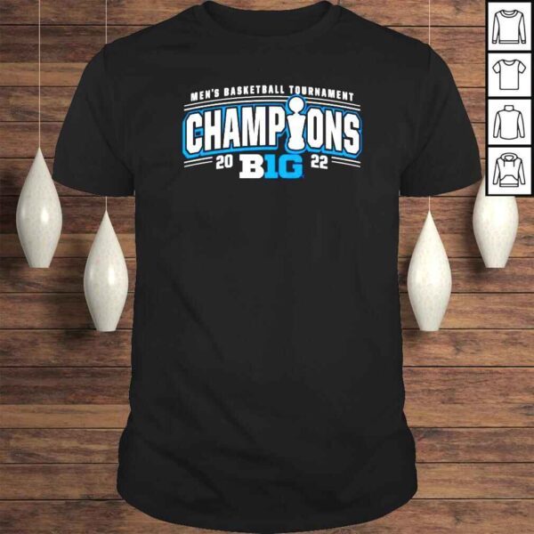 Iowa Hawkeyes Zephyr 2022 Big Ten Mens Basketball Conference Tournament Champions Locker Room shirt