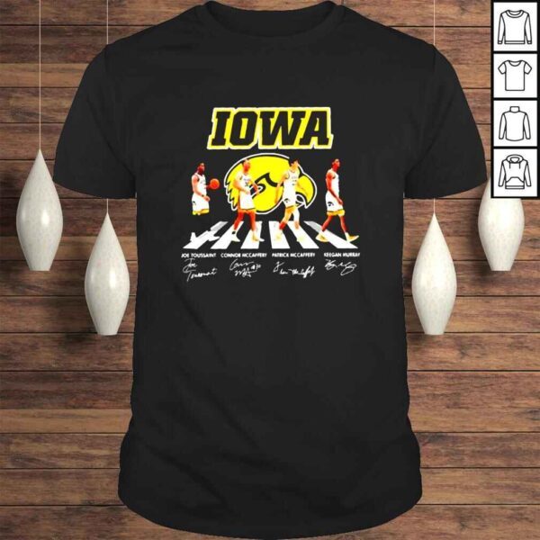 Iowa Hawkeyes football Abbey Road signatures 2022 shirt