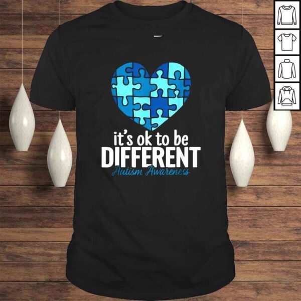 Its ok to be different Autism awareness shirt