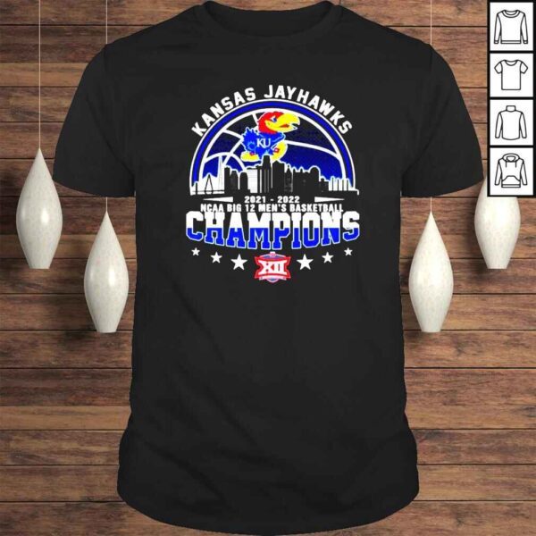 Kansas Jayhawks 2022 NCAA Big 12 Mens Basketball Champions Tshirt