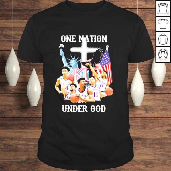 Kansas Jayhawks 2022 one nation under god shirt