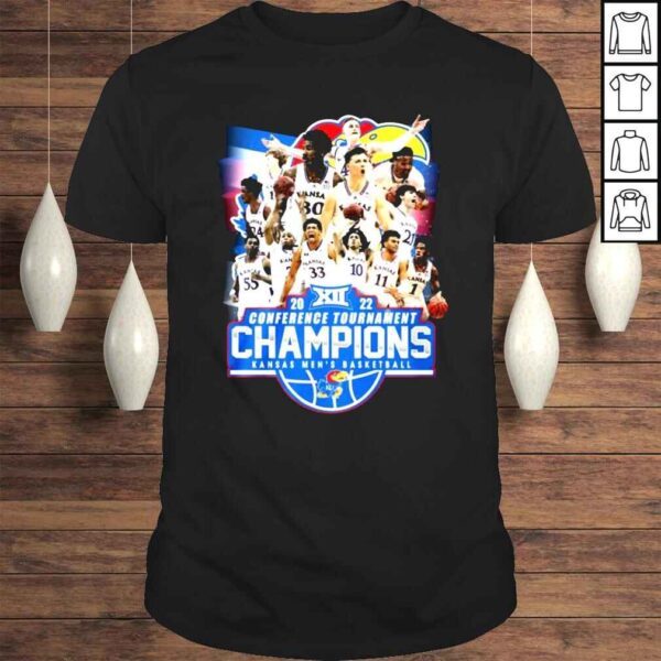 Kansas Jayhawks Basketball Team 2022 Conference Champions Shirt