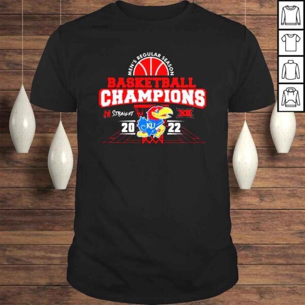 Kansas Jayhawks Mens Regular Season Basketball Champions 14 Straight 2022 Shirt